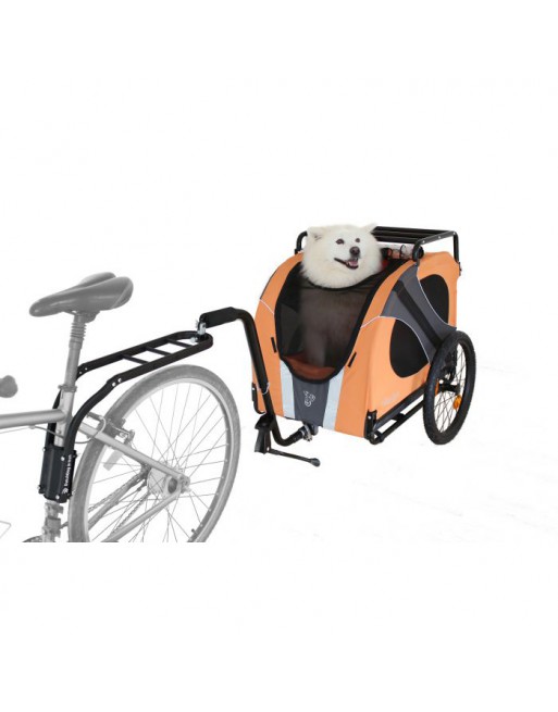 Remorque vélo pour chien DoggyRide Novel15 Trailer orange - Britch